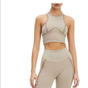 Good American contour seamless rib set peyote top and bottom small medium